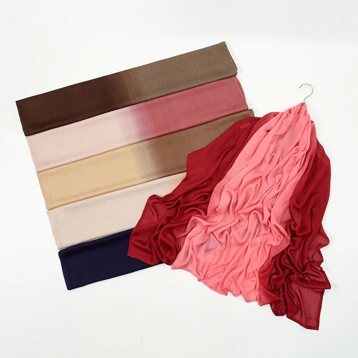 

Rayon Gradient Scarf Muslim Hijab Shawl Wrap Islam Lady Turban Foulard Headband Scarves Bandanas Bufanda Foulard Turbante Mujer