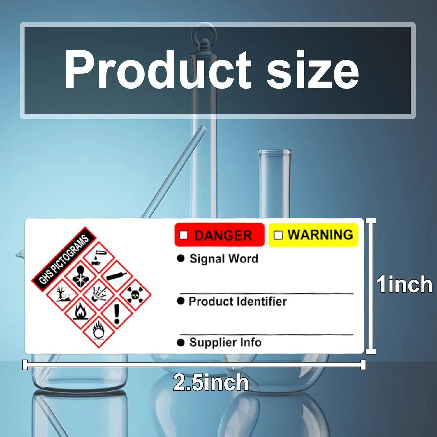 Imagem -02 - Hmis Osha-hazmetic Chemical Safety Data Stickers Sds Chemical Identification Stickers 1x2.5 200 Pcs