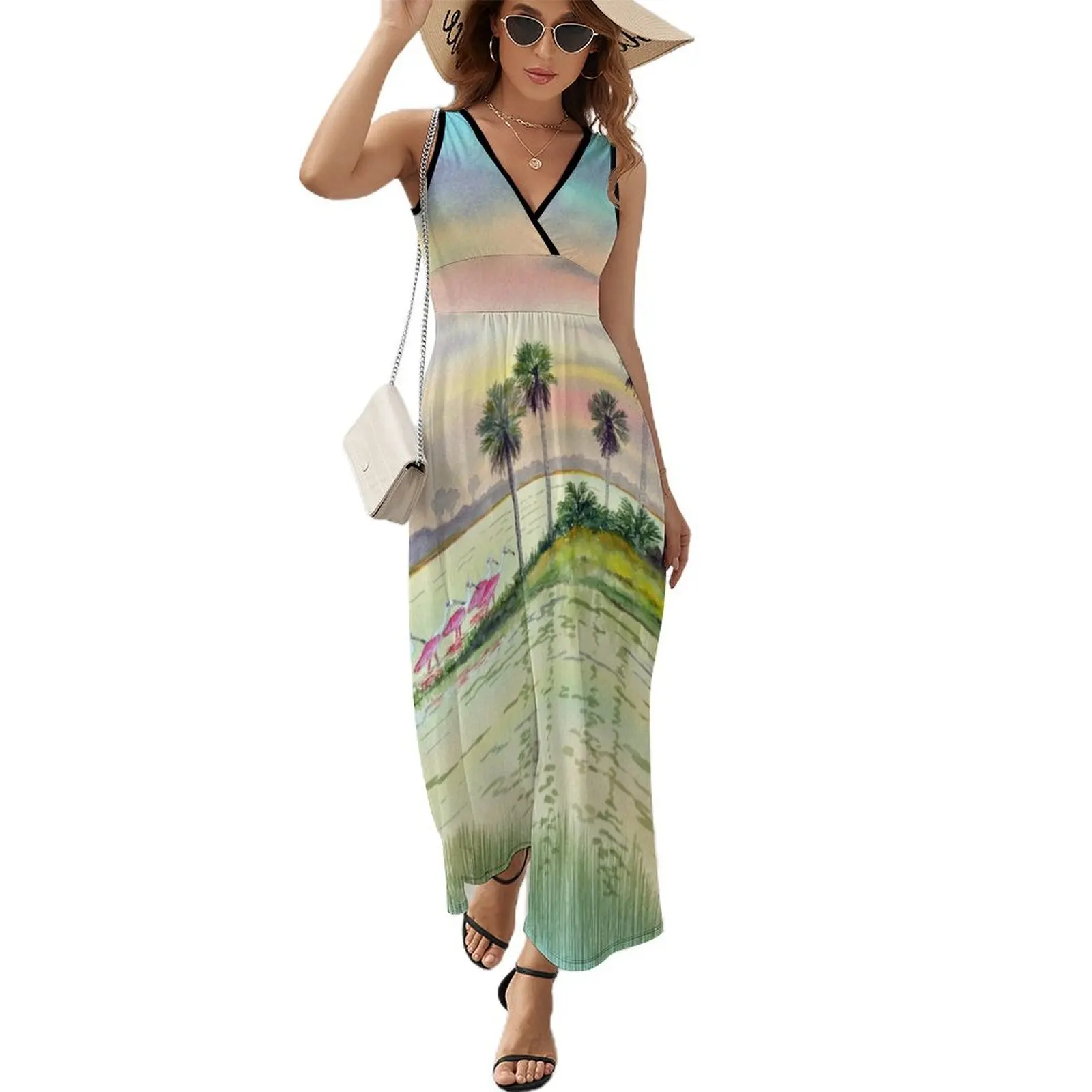 Spoonbills At Sunrise In Florida Sleeveless Dress summer dresses for women 2024 dresses for official occasions