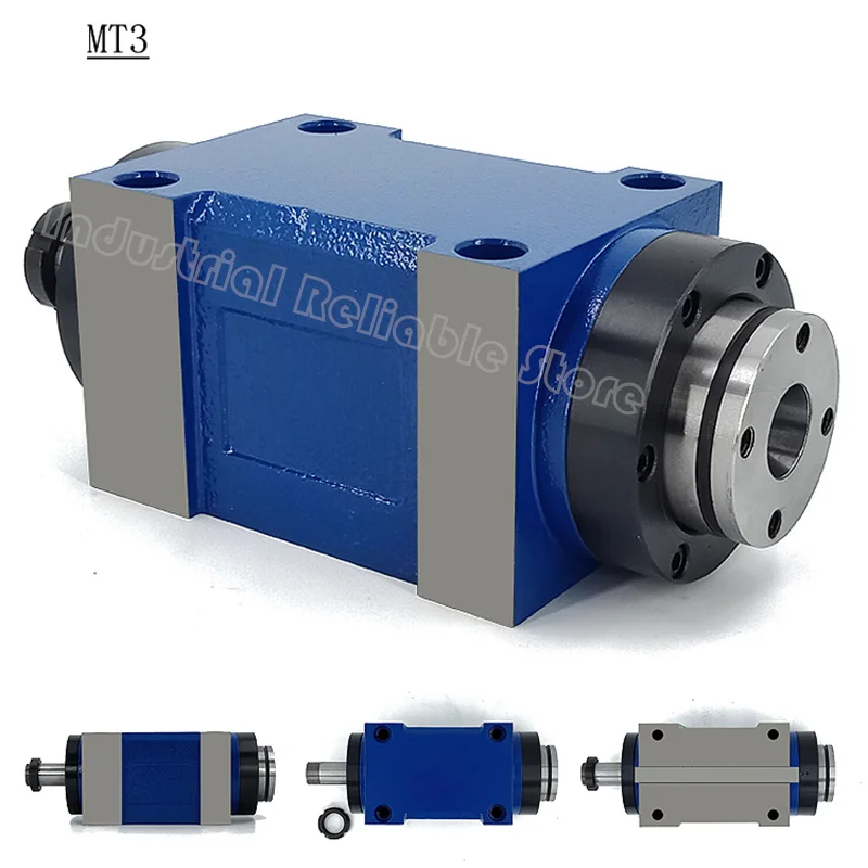 BT30 MT3 ER25 ER32 Spindle Power Head, 3 Phase 0.55KW Asynchronous Motor 3000-7000RPM for Boring Milling Drilling Tapping
