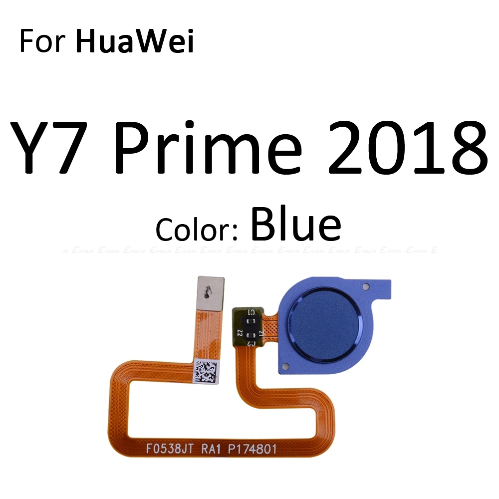 Fingerprint Scanner Connector For HuaWei Y9 Y7 Y6 Prime Pro 2019 2018 2017 Touch Sensor ID Home Return Button Key Flex Cable