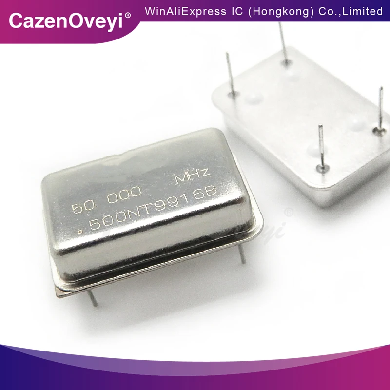 10piece Rectangular in-line active crystal oscillator 50M 50MHZ 50.000MHZ DIP-4