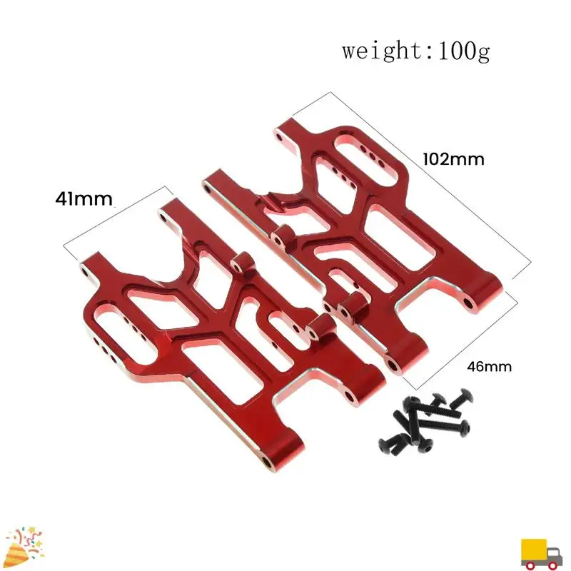 Lengan Suspensi Belakang Paduan Aluminium ARA 330790   Untuk Arrma 1/8 Mojave Rc Mobil Aksesori Pengganti Yang Ditingkatkan Hitam