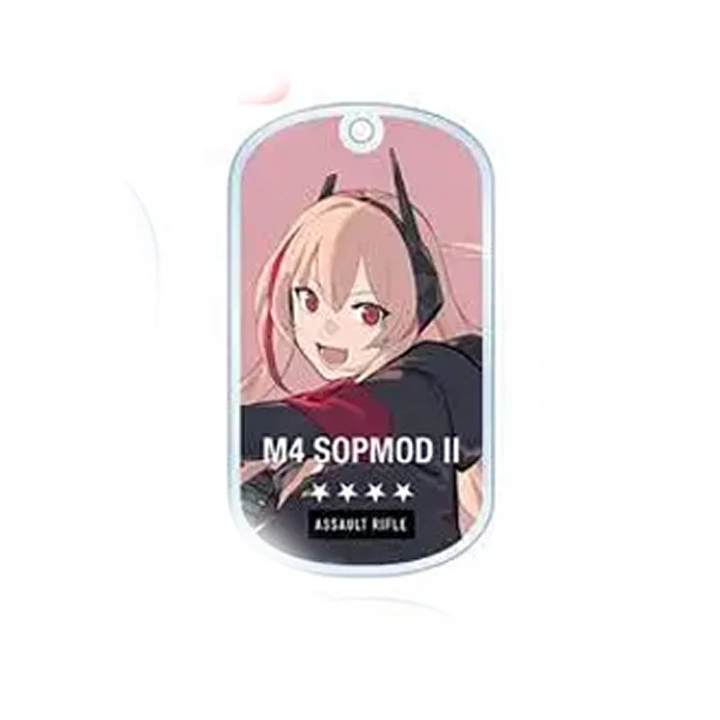 Anime Keychain M16A1 M4A1 Acrylic Keyring strap Figure Hanging Accessories 6cm view 2