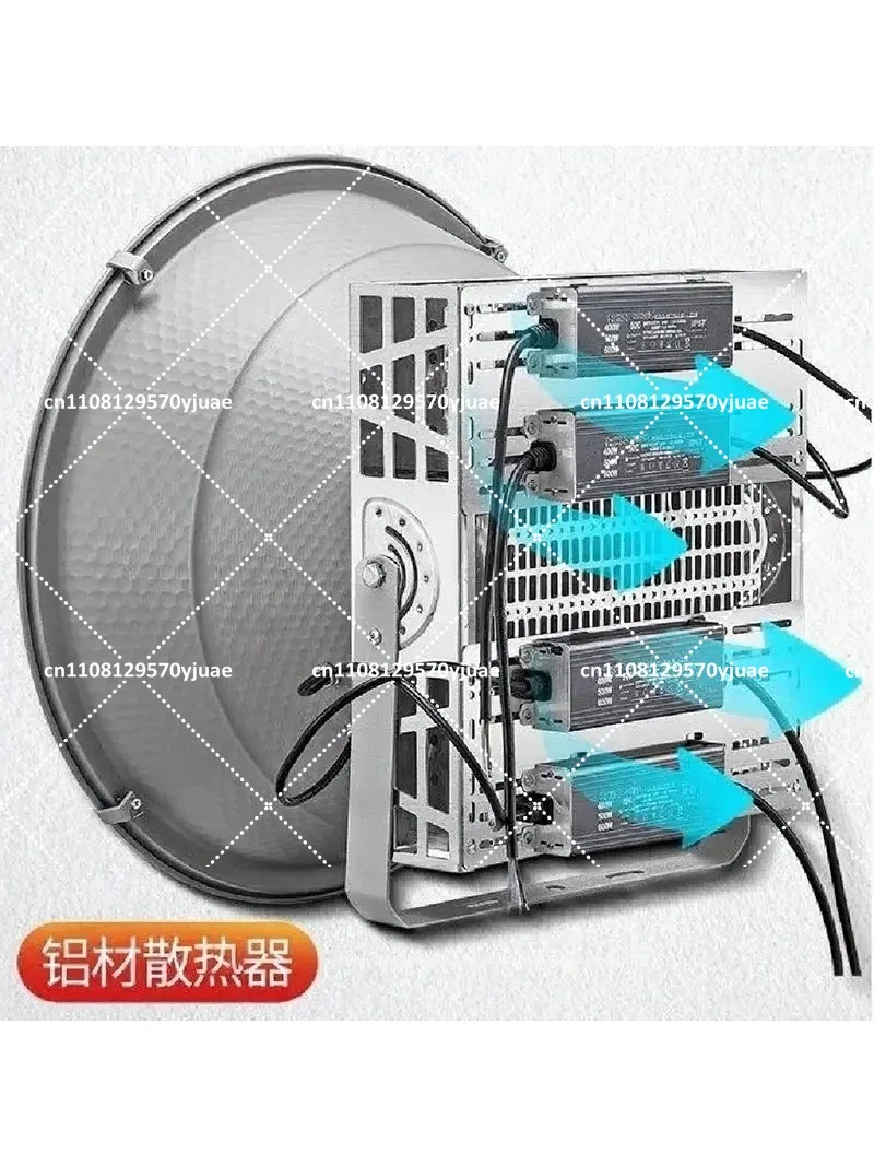 LED Tower Crane Light Outdoor Construction Site Lighting 400W 600W 800W 1000W Waterproof Spotlight