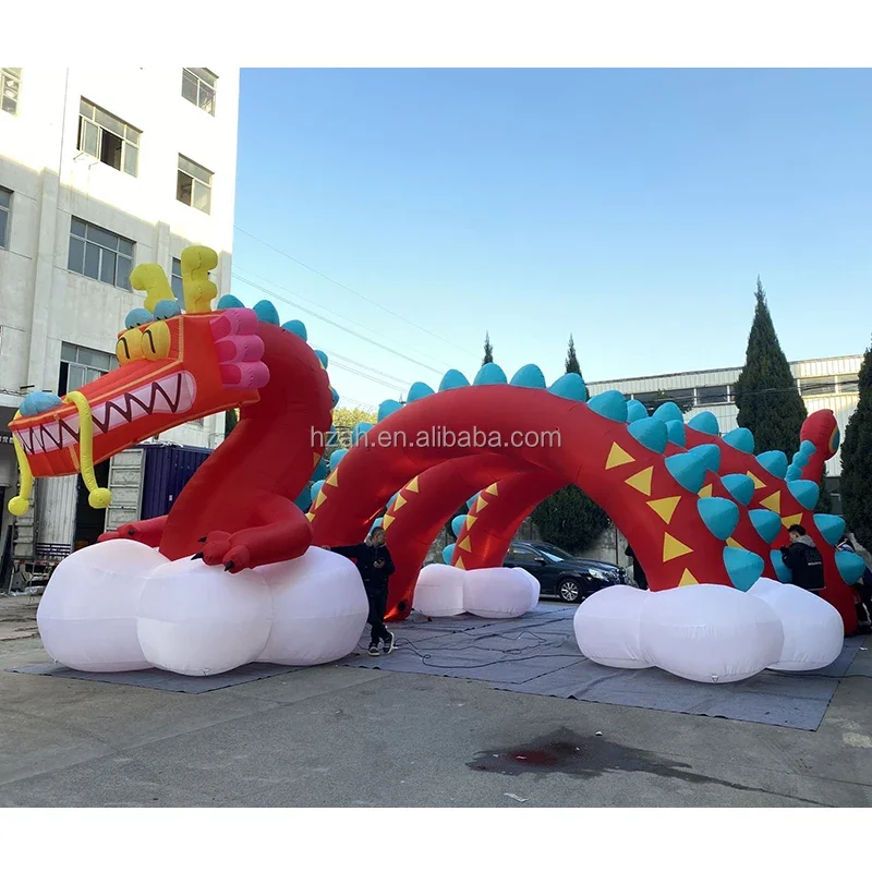

Inflatable Chinese Dragon Model with LED Light for New Year Decoration