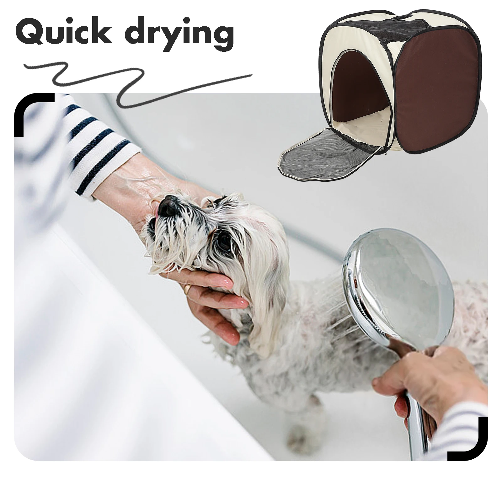 Caixa de secagem tenda gato banho suprimentos pet secador saco gaiola roupão de cachorro para cães cabelo