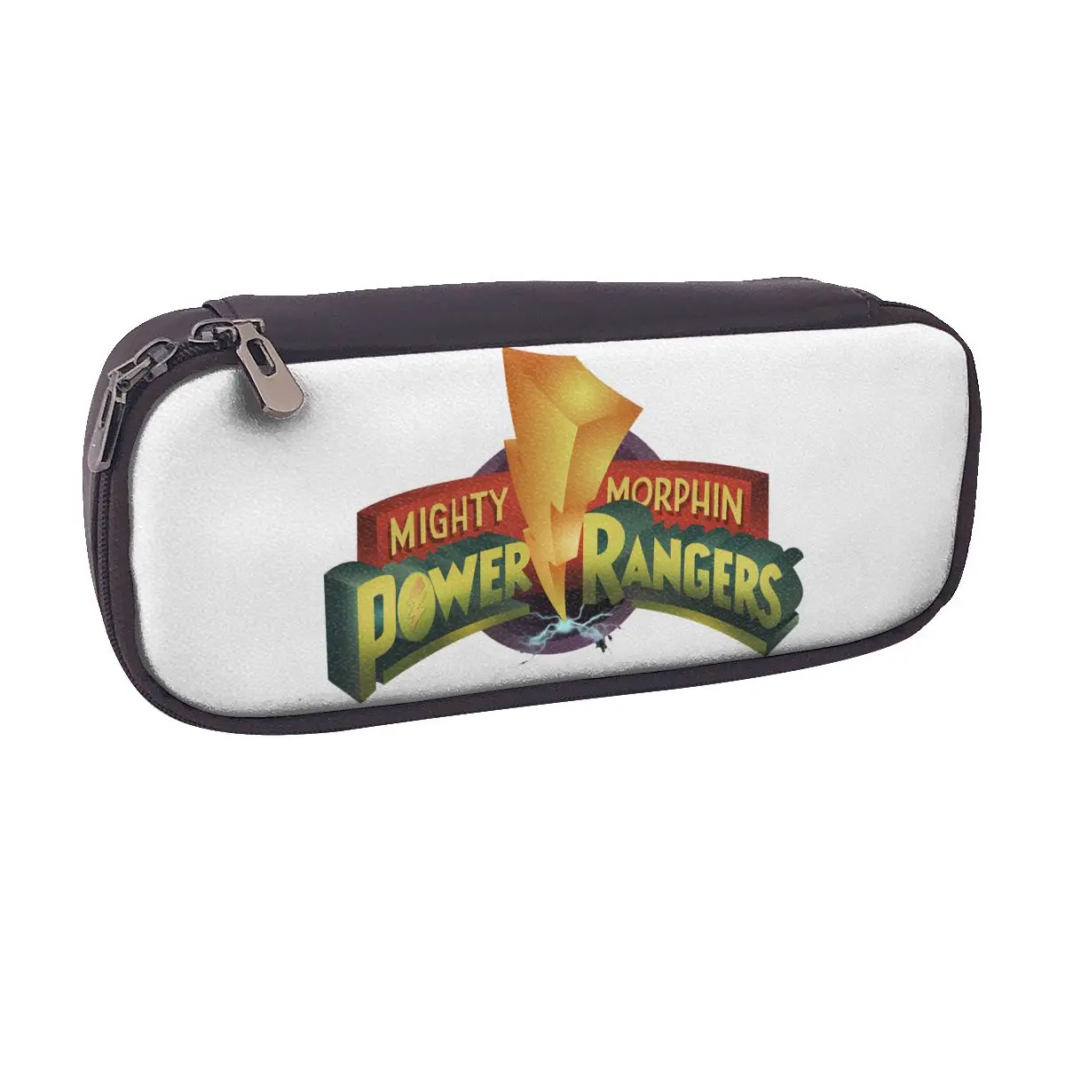 Mighty Morphin Power Ranger – trousse à crayons en cuir, pour garçons et filles, boîte à stylos, sac à crayons, fournitures de papeterie, porte-stylos