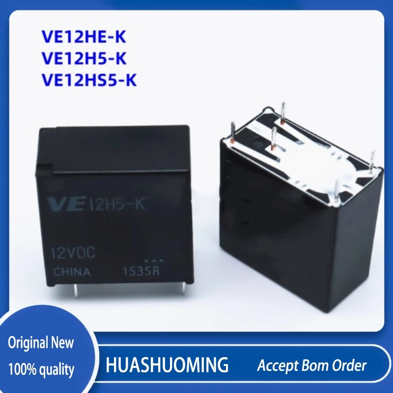 

NEW 5PCS/LoT VE12HE-K VE-12HE-K VE12H5-K VE-12H5-K VE12HS5-K VE-12HS5-K 12VDC VE24HE-K VE-24HE-K 24VDC 5PIN 5A