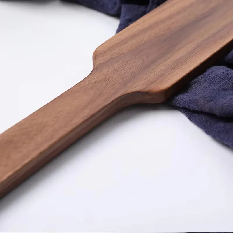 

34-сантиметровая лопатка-кнут ручной работы из натурального орехового дерева, для дрессировки и приручения лошадей, для субмиссивной езды