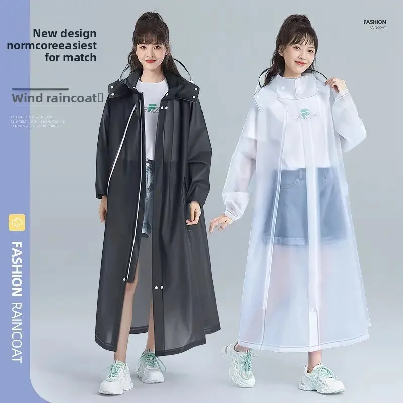 

Плащ: длинный все тело, защита от дождя, унисекс для взрослых, встроенная молния, прозрачное пончо для электромобиля.