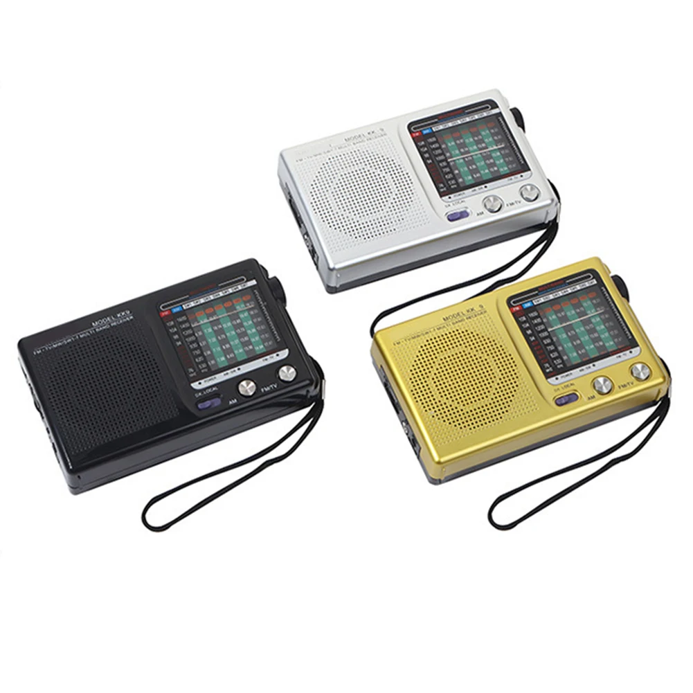 

1PCS Handheld AM FM Radio Built-in Speaker Stereo Outdoor Travel Portable Radio With Telescopic Antenna - HiFi Full-wave