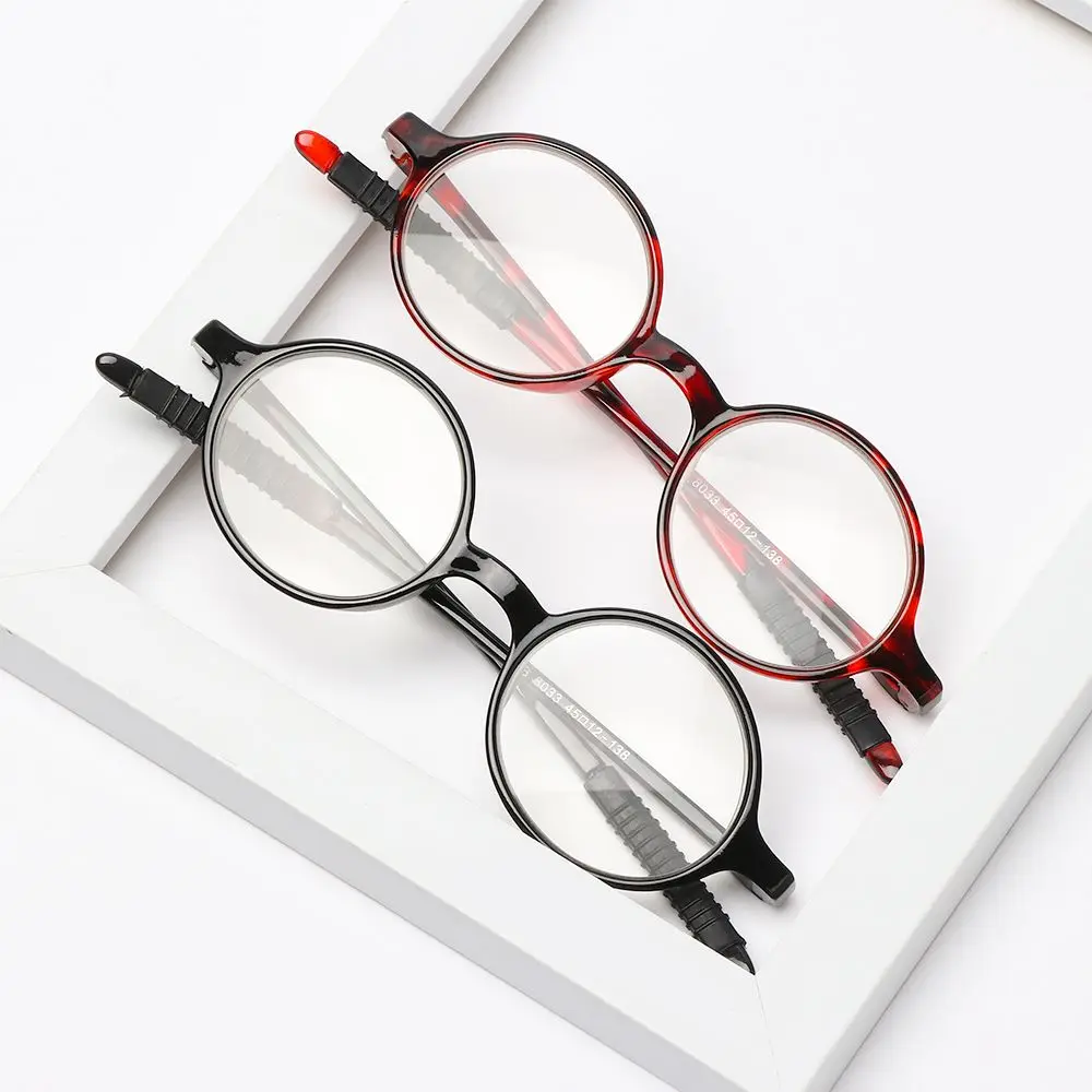 Vintage Ultralight Reading Glasses Men Women Full PC Round Frame Presbyopia Eyeglasses Portable Transparent Magnifier Eyewear