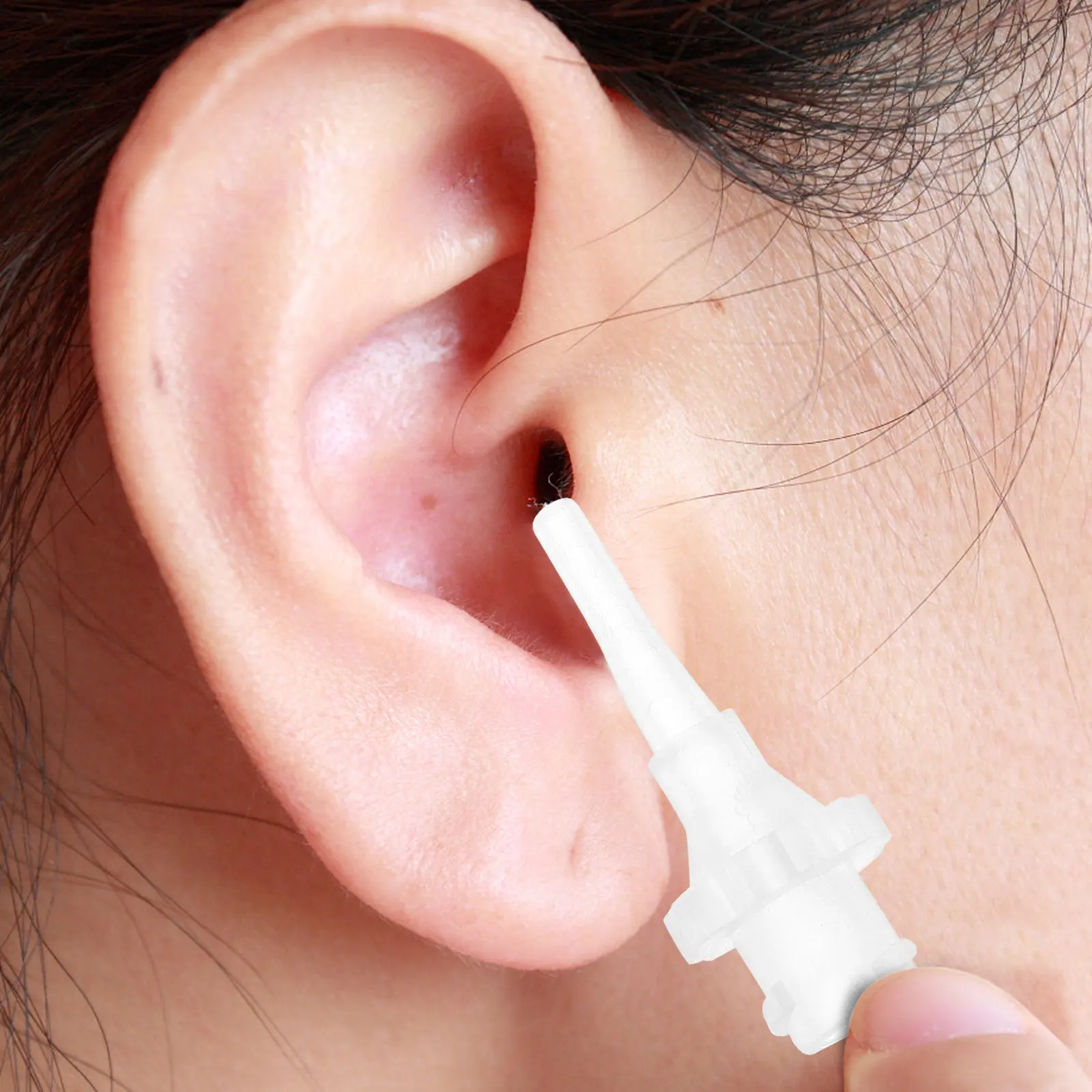 

100Pcs Ear Washer Disposable Tips Replacement Soft Hard Tubes for Family Use Effective Ear Wax Cleaning Disposable Tubes