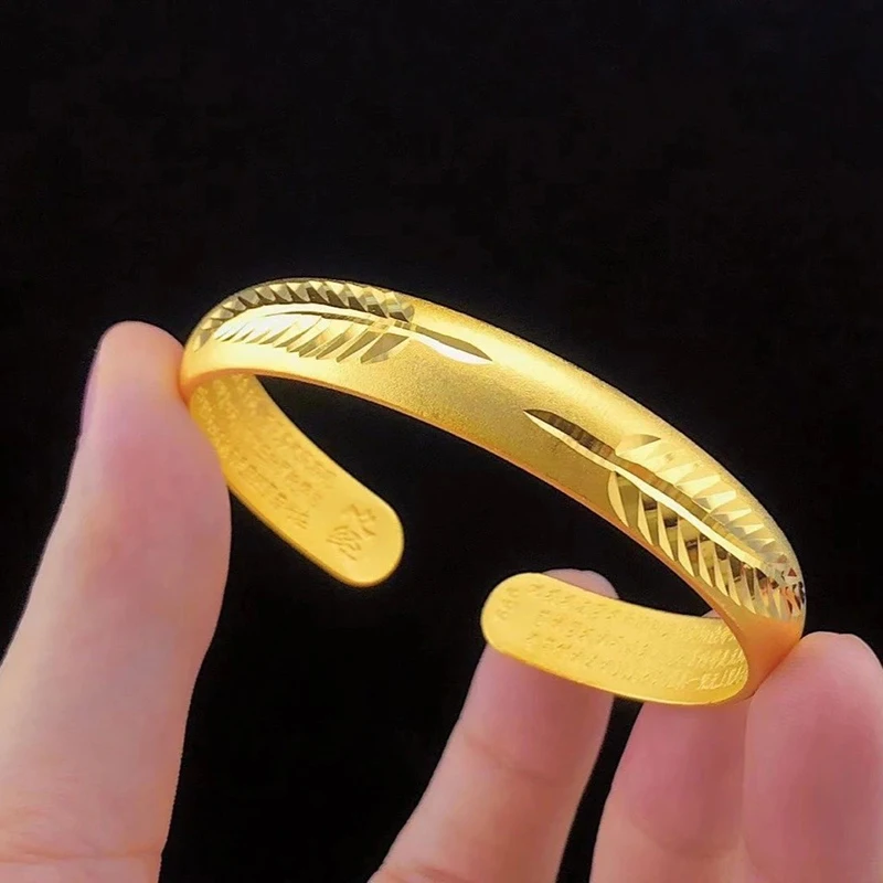 ●New Style Open Bracelet for Women, Peace and Joy Bangle, Zinc Alloy Simulation Bangle