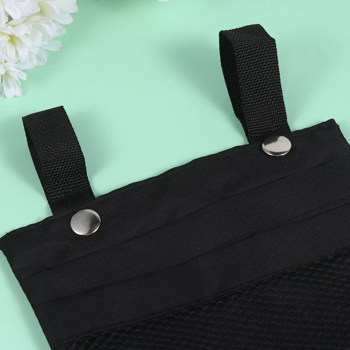 

2pcs Bike Hanging Bag Multi-Pocket Front Pouch For Bicycle Scooter Electromobile Storage Black Basket Hanging Pouch Red