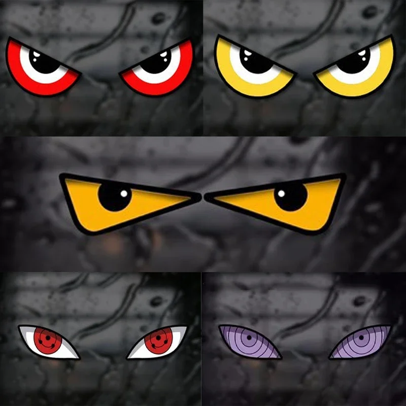 1pcs Devil's Eye Funny Car Stickers Personalized Reflective Decoration Cycling Motorcycle Helmet Universal Stickers Accessories
