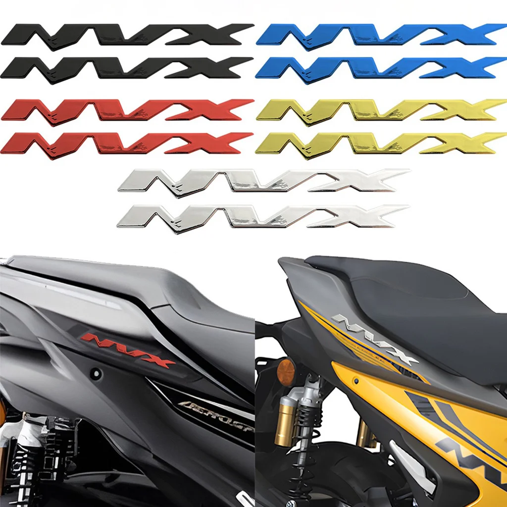 

For YAMAHA NVX V1 V2 155 Motorcycle 3D Soft Stereoscopic Logo Emblem Badge Sticker Body Decal Accessories Left And Right 1 Pair