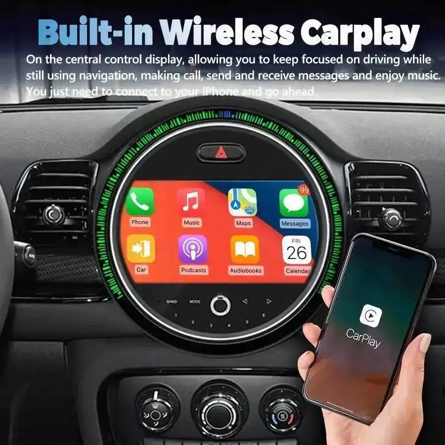 Car Multimedia Player 9inch For BMW Mini F54 2017-2026 Android Auto Radio Stereo GPS Navigation Audio Carplay 4G WiFi Head Unit