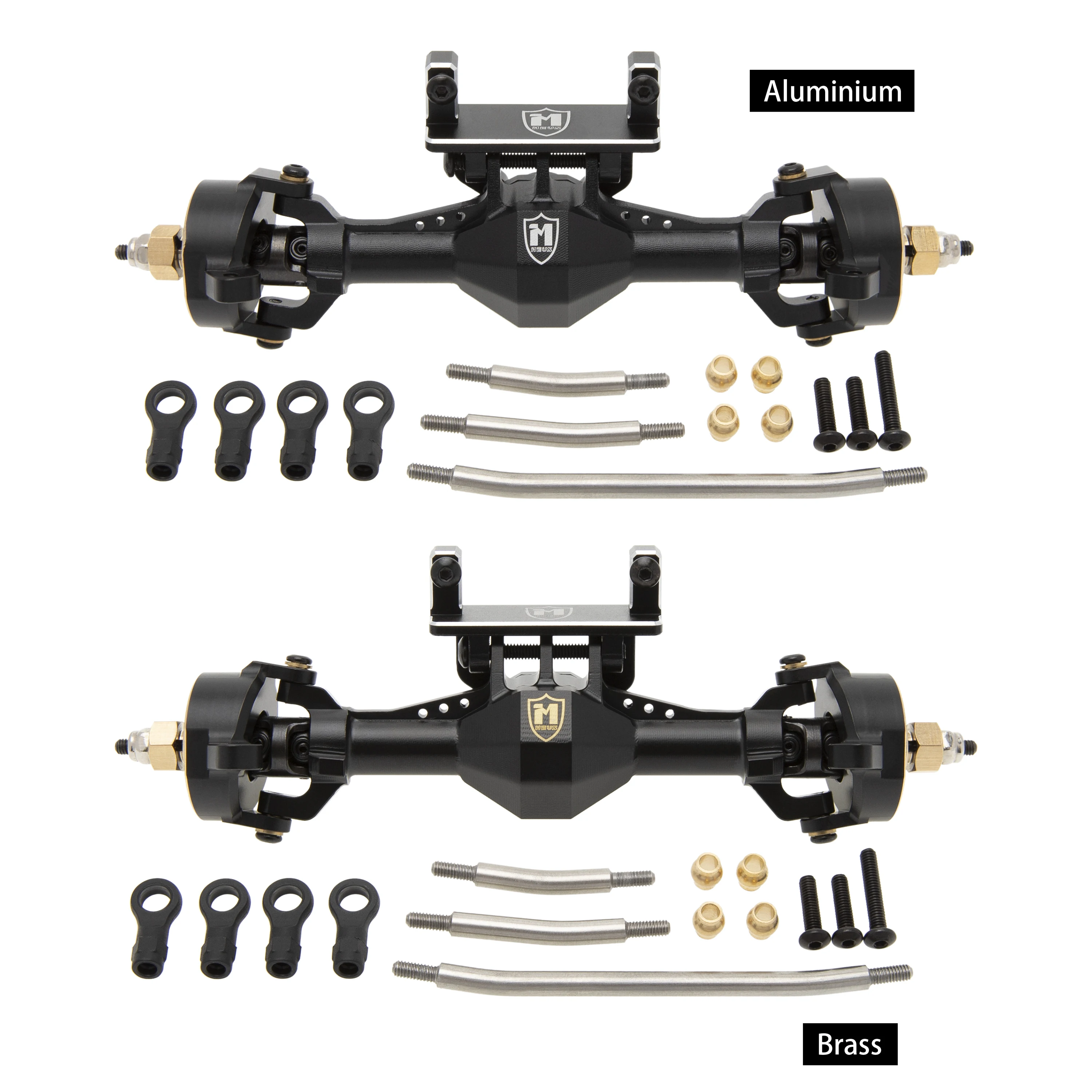 MEUS Racing Equal Speed 3-Section CVD 4WS Axle Set Maximum Steering Angle 52ยฐ Wider +5MM for TRX4M Upgrade 1/18 RC Crawler Car