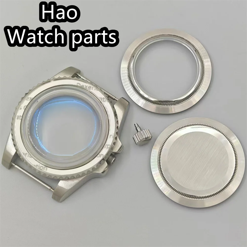 BLIGER 40 мм серебряный стерильный корпус из нержавеющей стали с куполообразным стеклом с синим AR-покрытием подходит для механизма NH34 NH35 NH36 ETA2824 PT5000