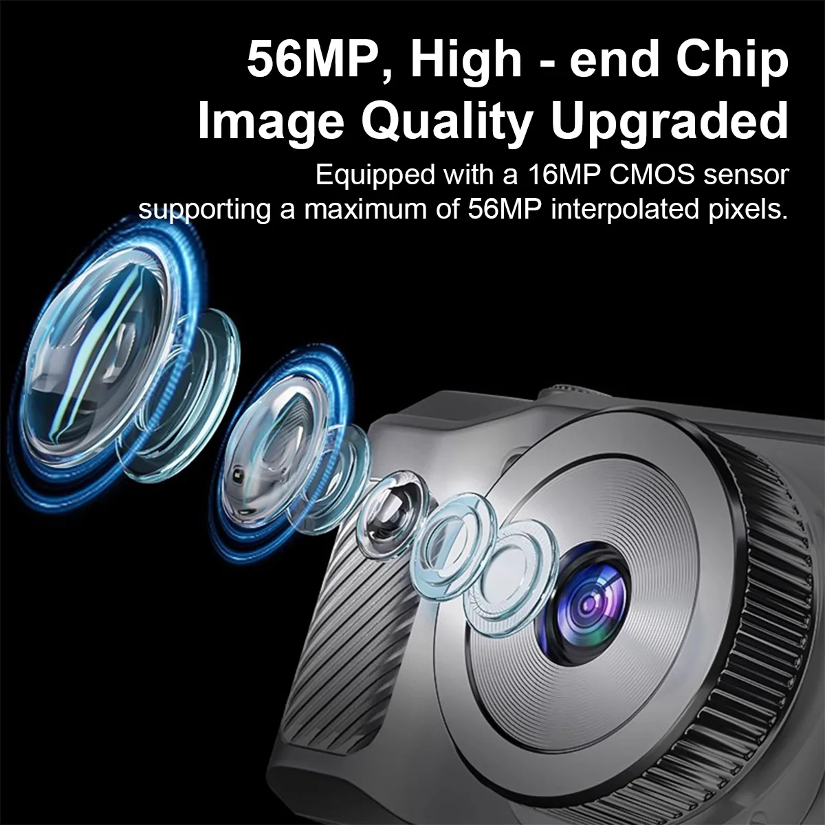 الخيار لعشاق التصوير الفوتوغرافي هو كاميرا 4K عالية الوضوح مع شاشة IPS عالية الوضوح مقاس 2.8 بوصة بشكل خاص