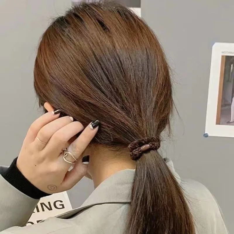 5pc Heiße Mode Europäischen und Amerikanischen Samt Elastische Haar Bands Haar Seil Krawatten für Mädchen Frauen Koreanische Stirnband Haar zubehör – Detail 3