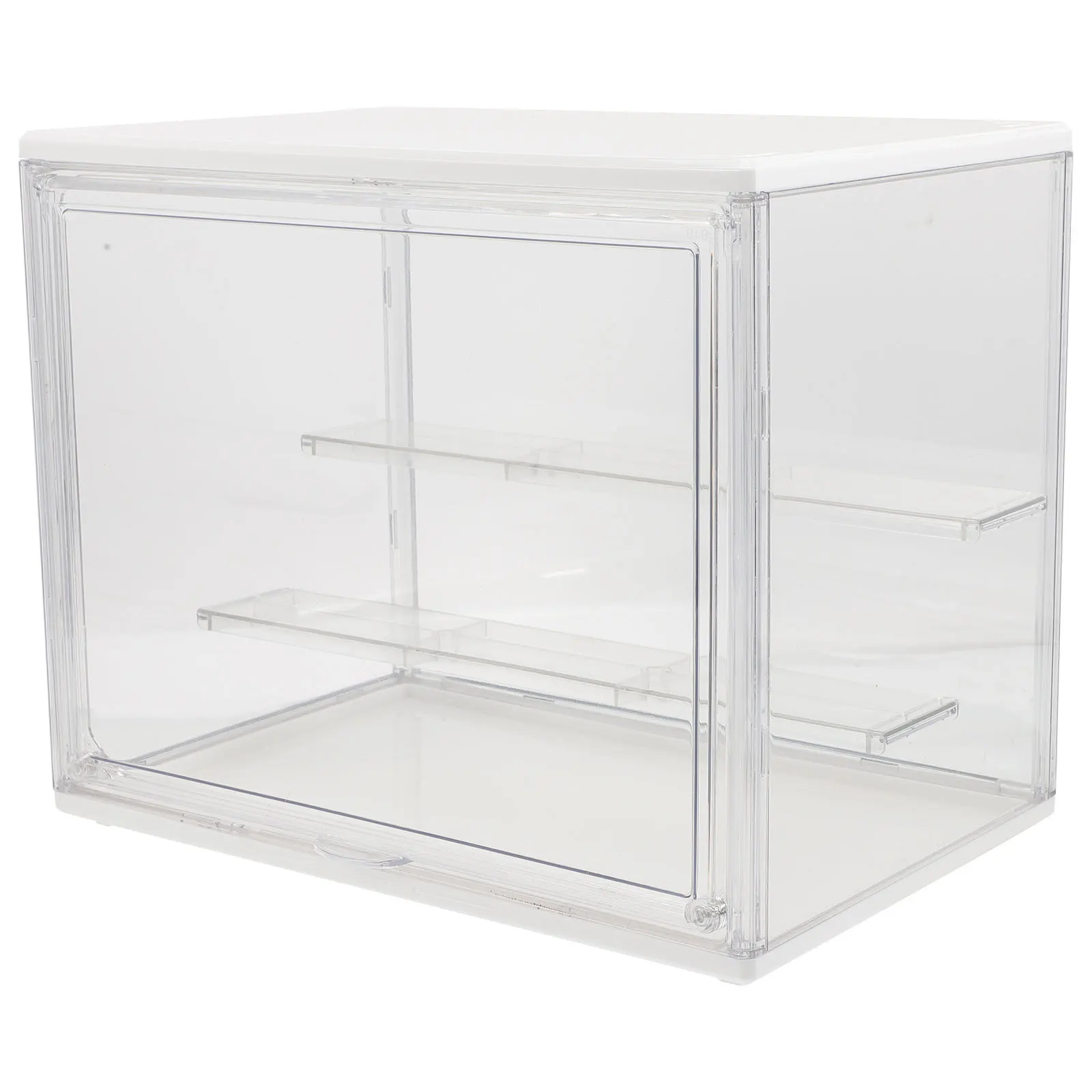 

Clear Acrylic Book Case Removable Stair Display Box Transparent Durable Storage Organizer for Models Makeup Organizer