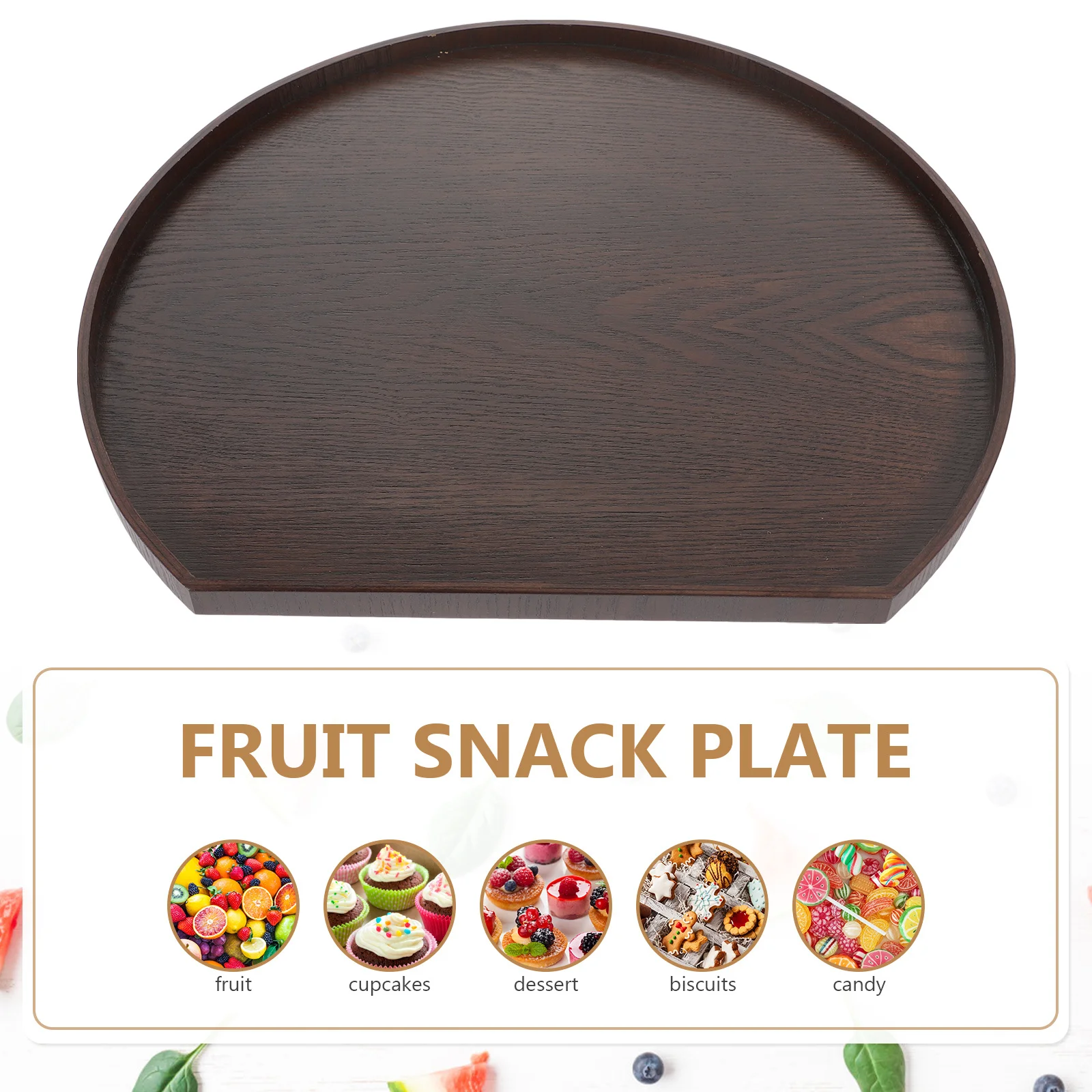 

Wood Serving Plate Large Size Dining Room Tabletop Wooden Tray for Tea Fruit Snack Storage Coffee Table Decorative Serving Board