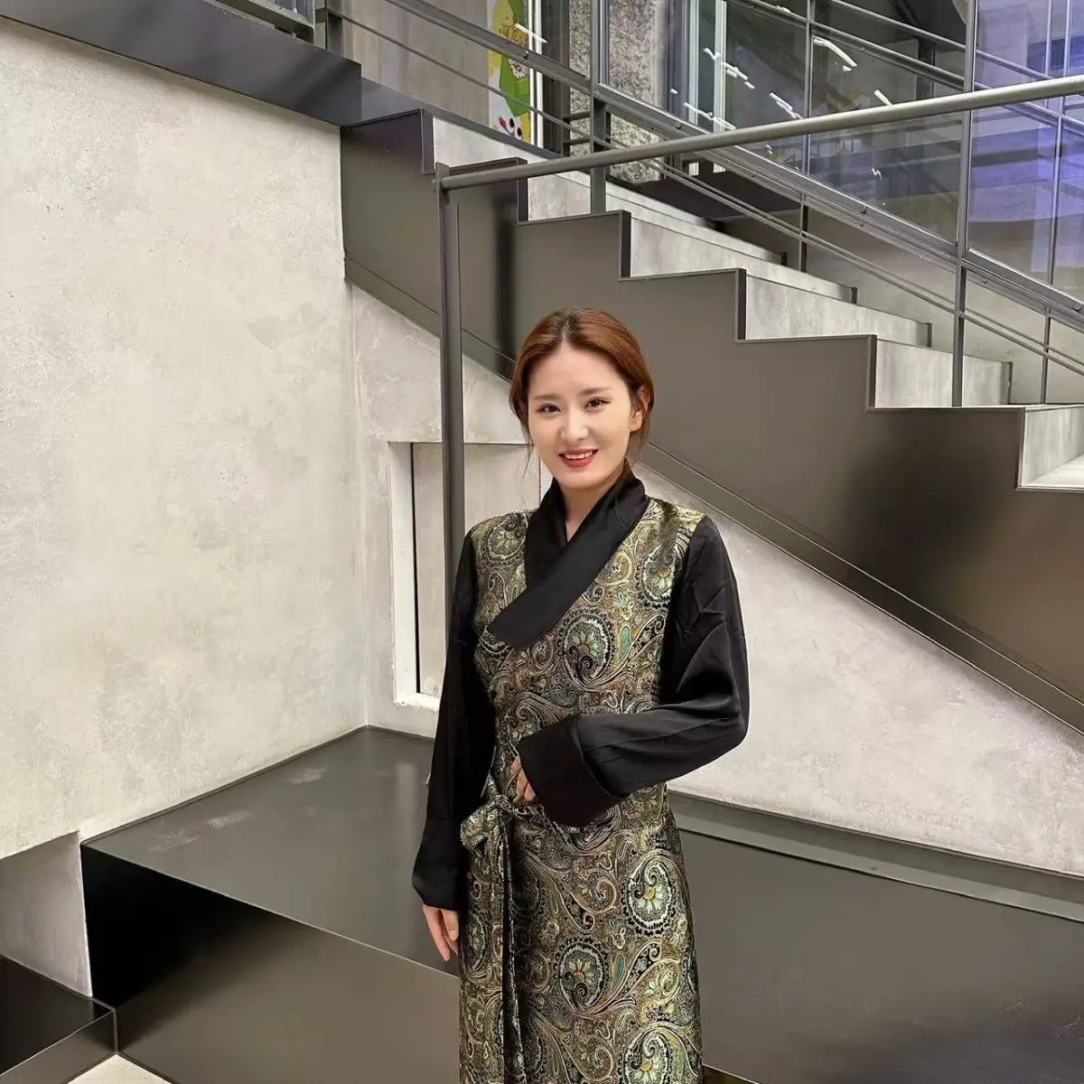 2024年夏新作 レディース チベット風ボラドレス 気質チベット