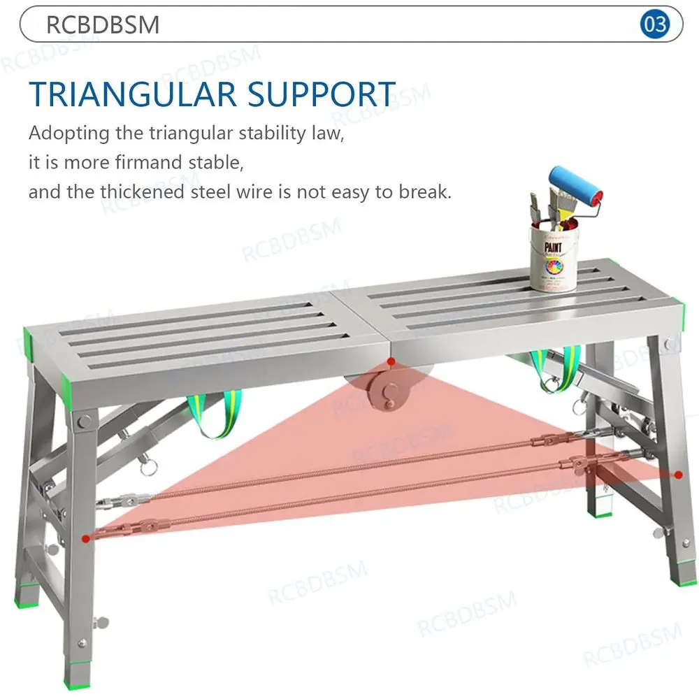 Versatile Adjustable-Height 400kg Capacity Portable Work Platform for Various Applications