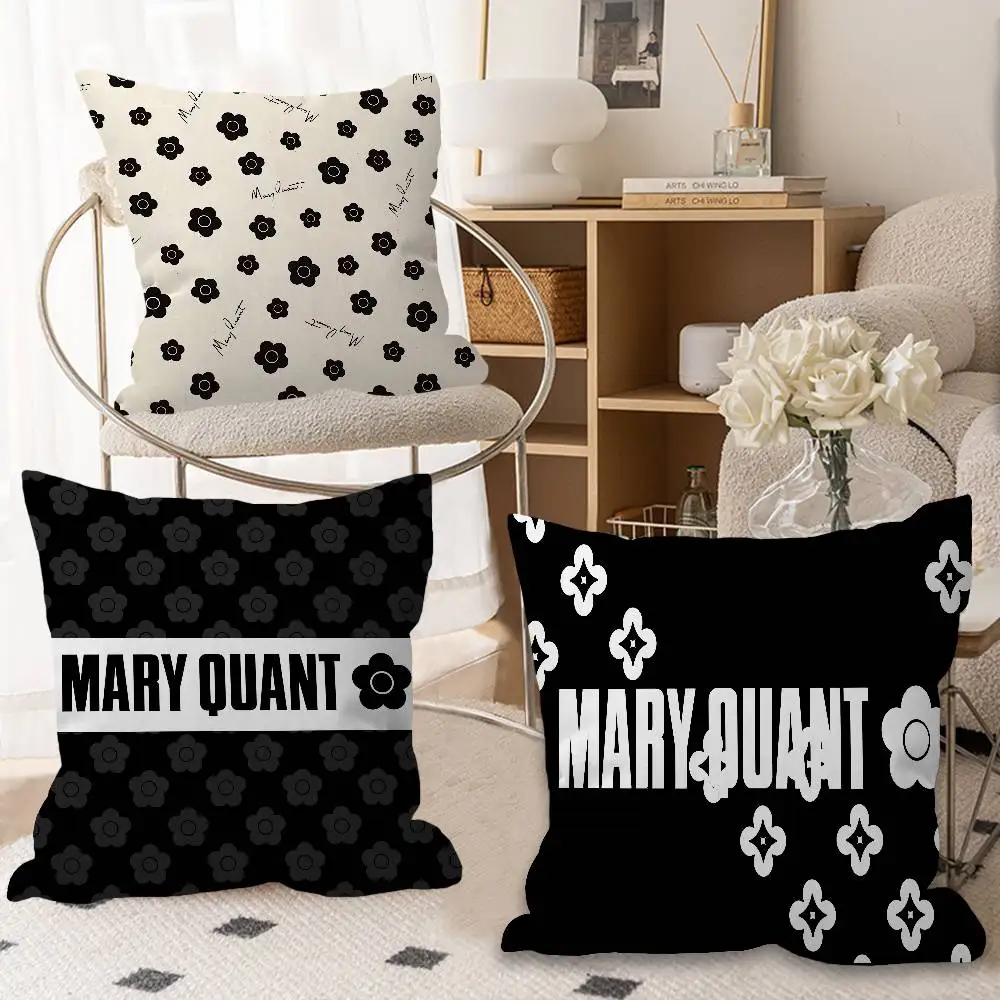 M-Mary Quant Cushion Cover Inches Farmhouse Decor Home Throw Pillow Covers for Couch Decorations