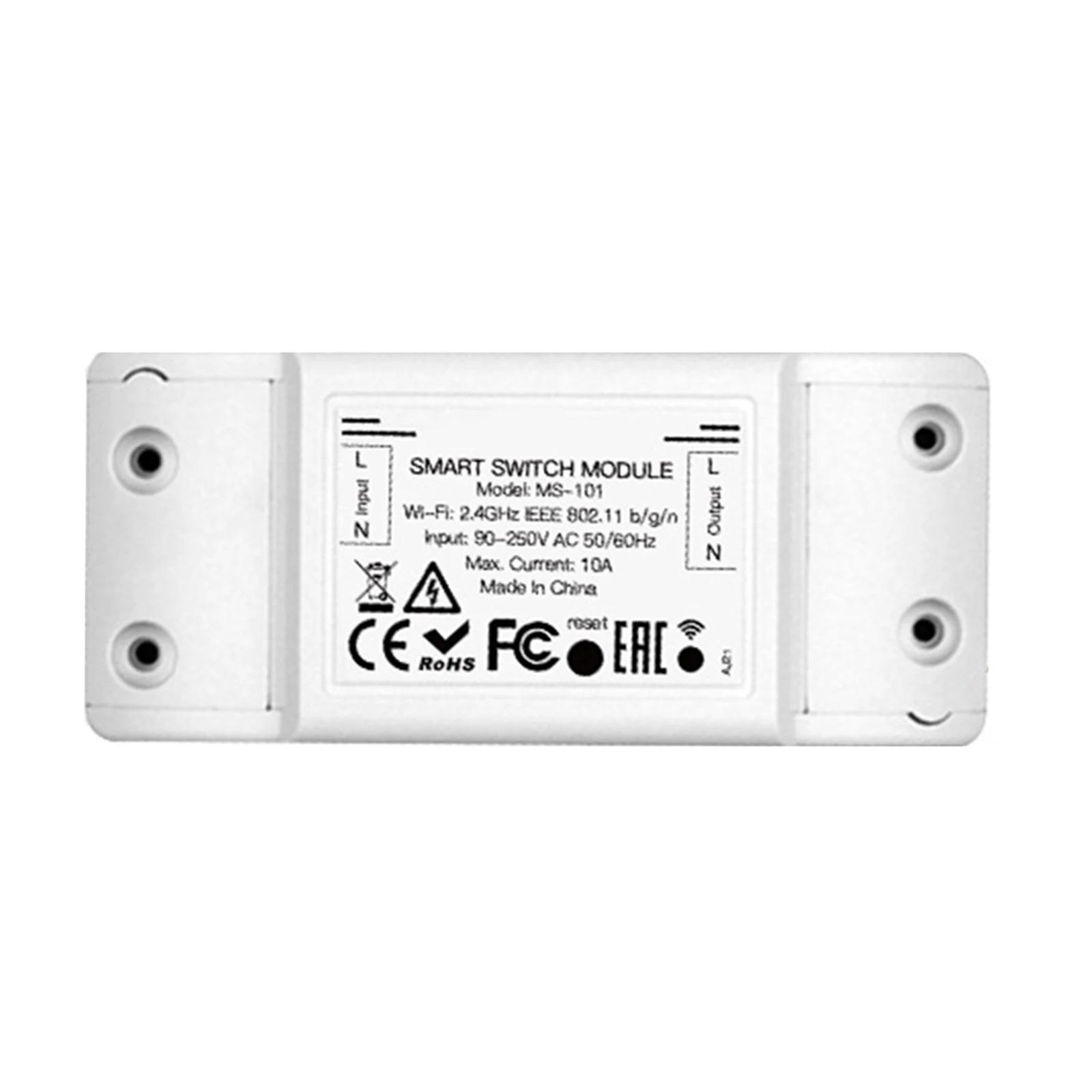 For Tuya Enabled WiFi Smart Switch 10A Single Pole for Indoor Use with App Control and Voice Assistant Compatibility
