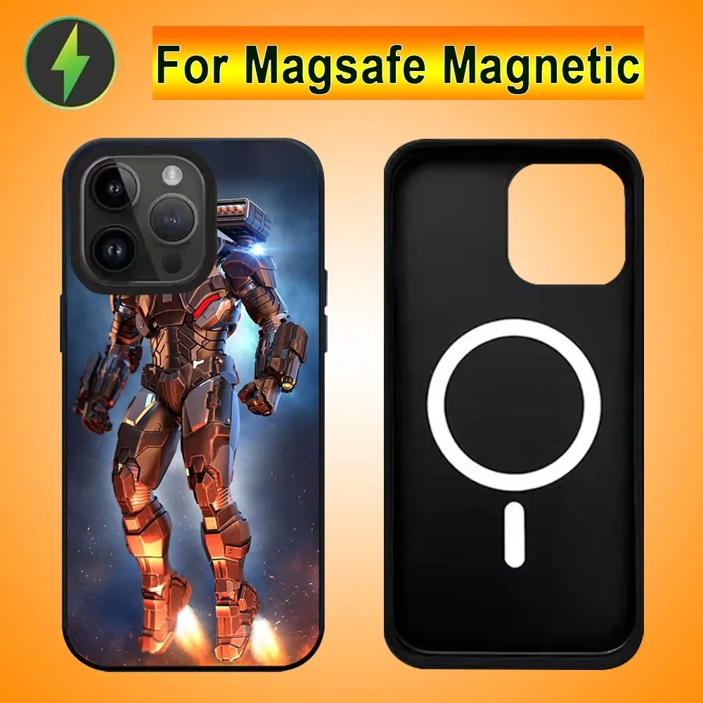 War M-Machine Phone Case For IPhone 15 14 13 Pro Max 11 12 Mini Alex Mirror For Magsafe Wireless Charging Cover