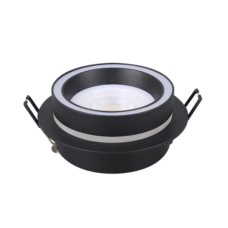 Aluminum Round Adjustable Spot Light Fixture LED Downlight GX53 LED LAMP REPLACE Ceiling Spot Light Frame