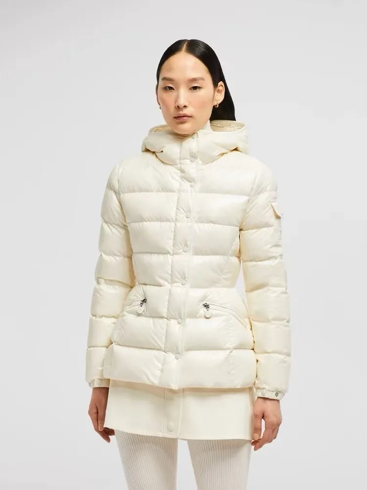 Doudoune femme hiver taille courte mince à capuche Non lavable chaud duvet de canard épaissi veste rembourrage nouveaux vêtements d'extérieur