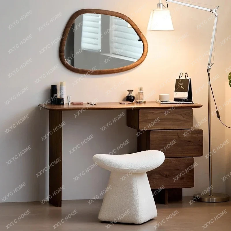 TA medievale in legno massello semplice tavolo da trucco in legno massello camera da letto spogliatoio
