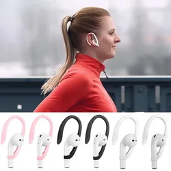 1pair Silicone Anti-lost Ear Hooks Bluetooth Earphone Sports Prevent Falling Ear Hook Universal Wireless Earphone Accessories