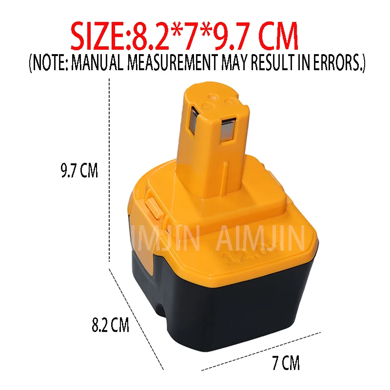 Imagem -04 - Bateria da Ferramenta Elétrica de Substituição 12v Ni-cd Ni-mh6800mah 1400652 B8286 1400143 Hp1201mk2 4400005 Bpt1025 Ry1204 Cth1201