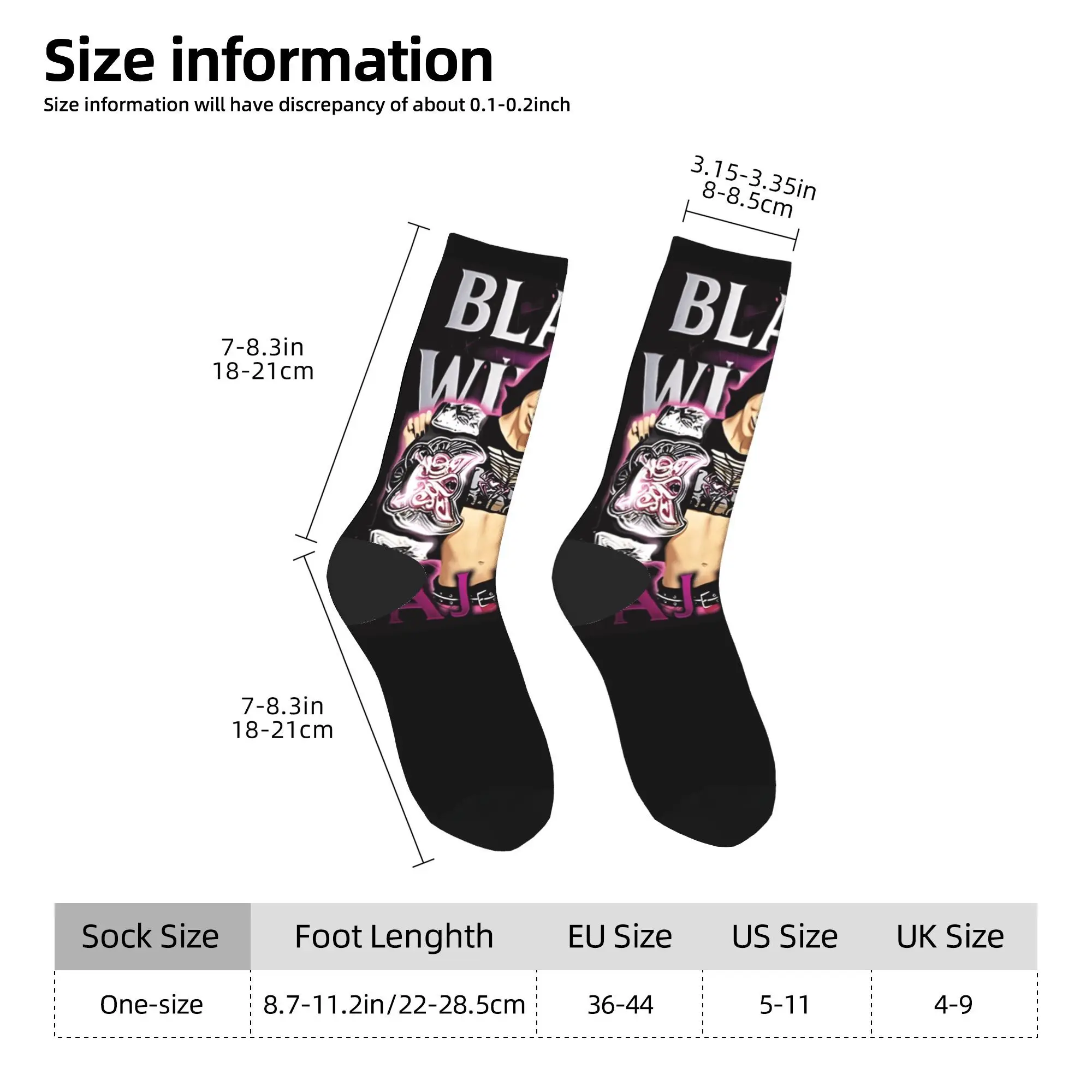 AJ Lee Wrestling Divas  Stockings  Elegant Socks Men Comfortable Socks Winter Outdoor Pattern Non Slip Socks Gift
