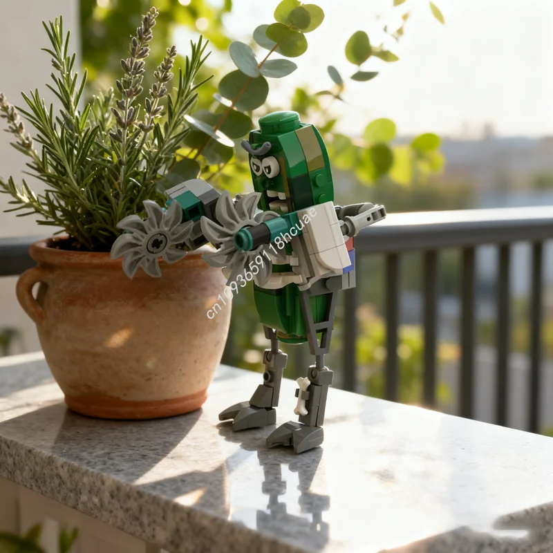 166 piezas MOC Pickle Rick Morty Brickheadz, Bloques de Construcción de Modelos, Arquitectura, Ensamblaje, Idea Creativa, Ladrillos de Exhibición, Regalo, Vacaciones