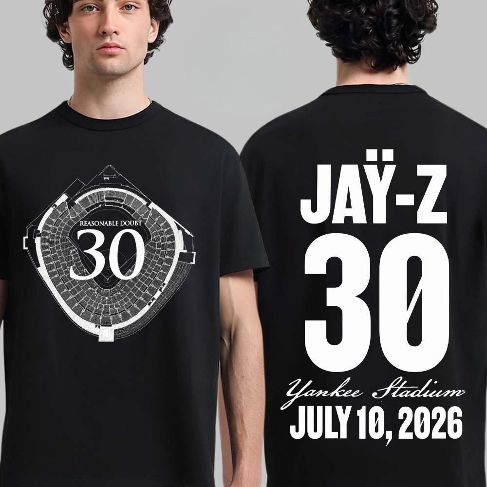 Jay Z 30th Reasonable Doubt 25th Blueprint JAŸ-Z 30 Tour Tshirt 100%Cotton Unisex Men‘s Women's T-Shirt Y2k Hiphop Popular Tee