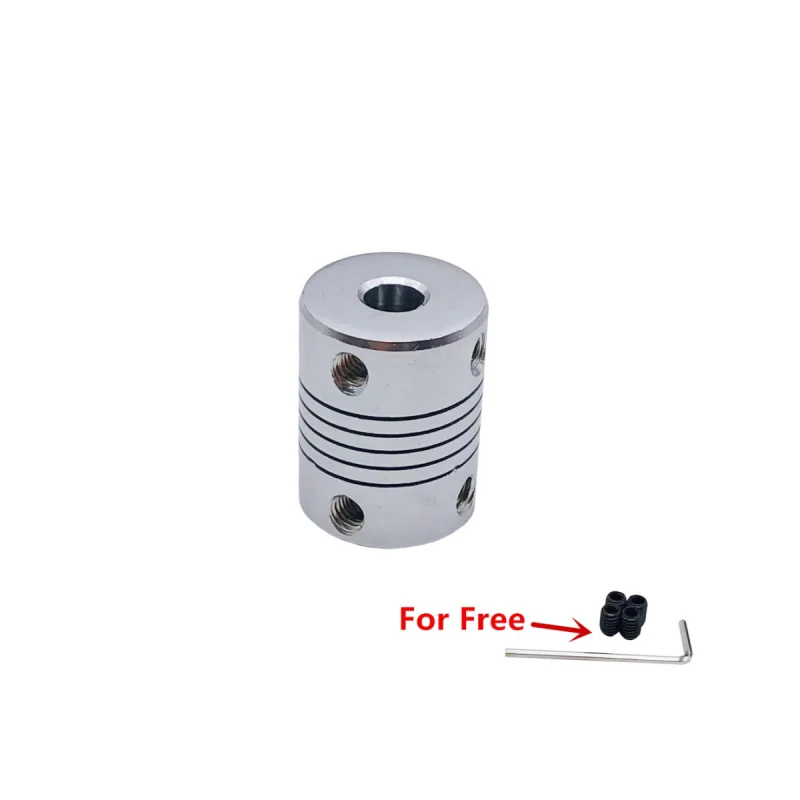 5*5 / 8*25mm DIY Elastic Coupling Small Aluminum Alloy Threaded Coder Flexible Coupler for 3D Printer Accessories