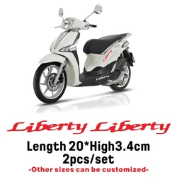 New logo reflective waterproof pvc sticker helmet fuel tank rim car body protection decal for piaggio liberty 50 125 150 200