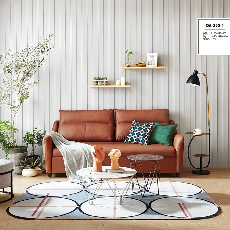 

#Hot Selling Technology Cloth Sofa Bed Folding Dual-purpose Small Living Room Modern Simple Down Three Double Seats Sofa
