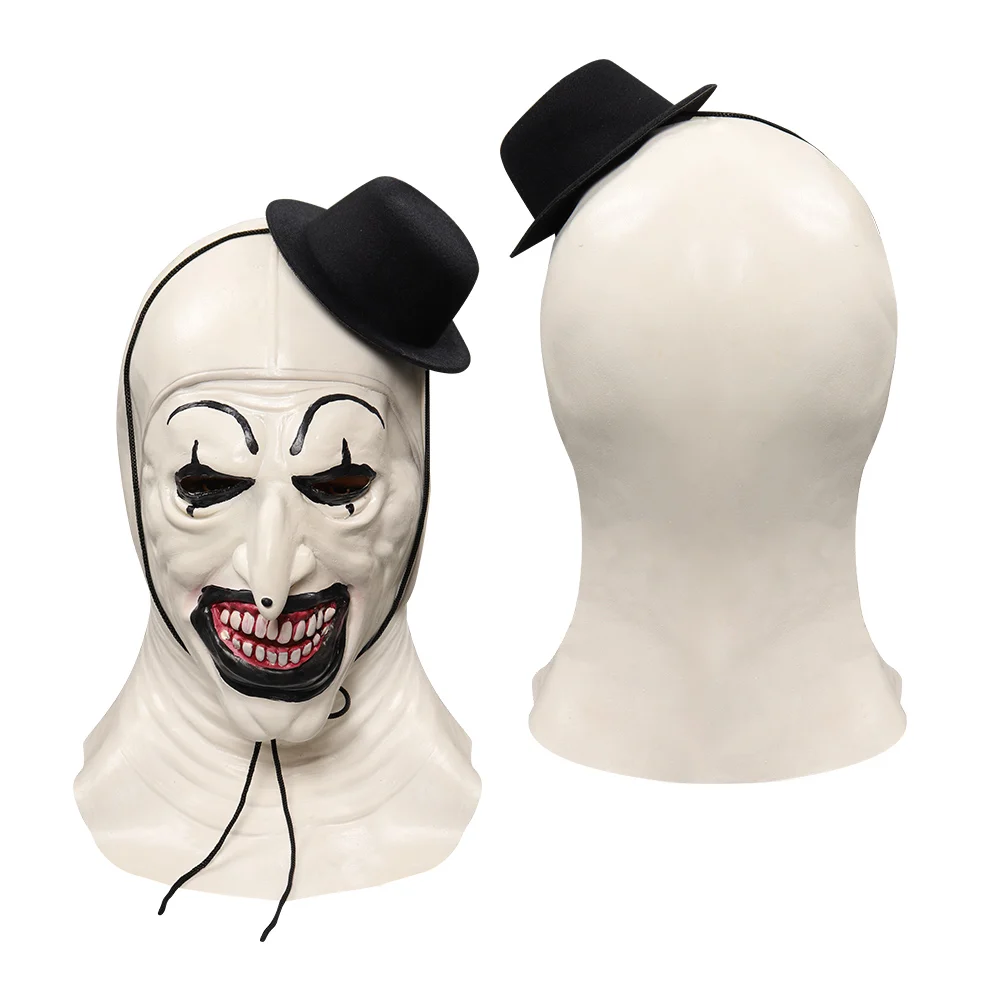 Cosplay Art Clown Cos Glassess Mask Hat Fantasy Clothing Accessories 2024 Movie Terrifier Disguise Christmas Headgear Props Gift