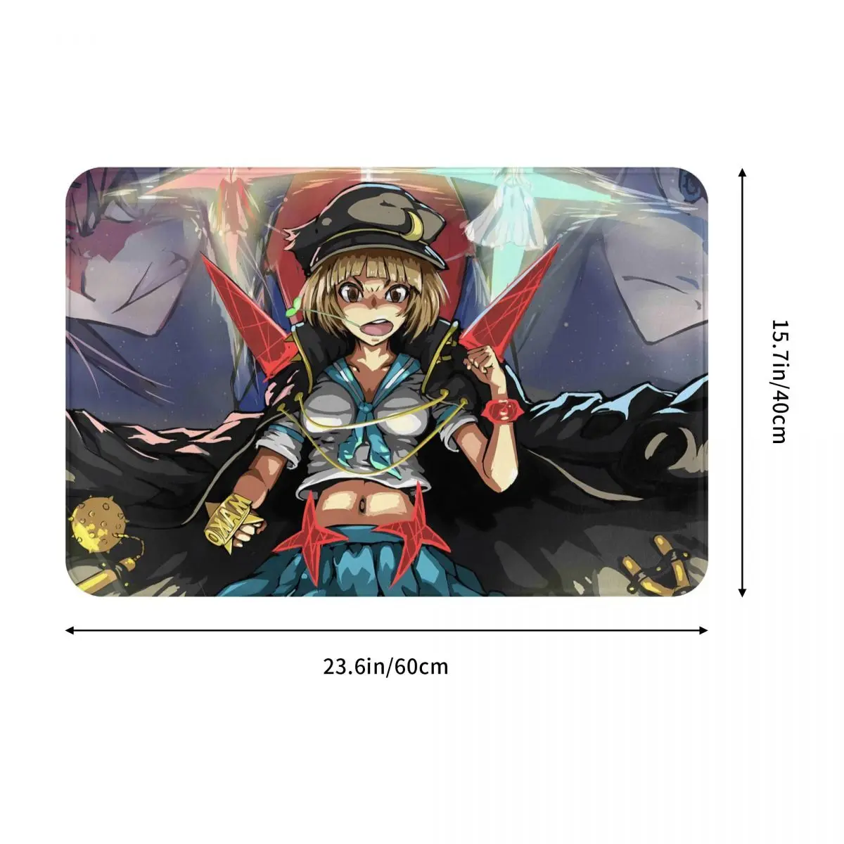 Kill la Kill Anime Non-slip Doormat Mako Mankanshoku Bath Kitchen Mat Welcome Carpet Flannel Modern Decor