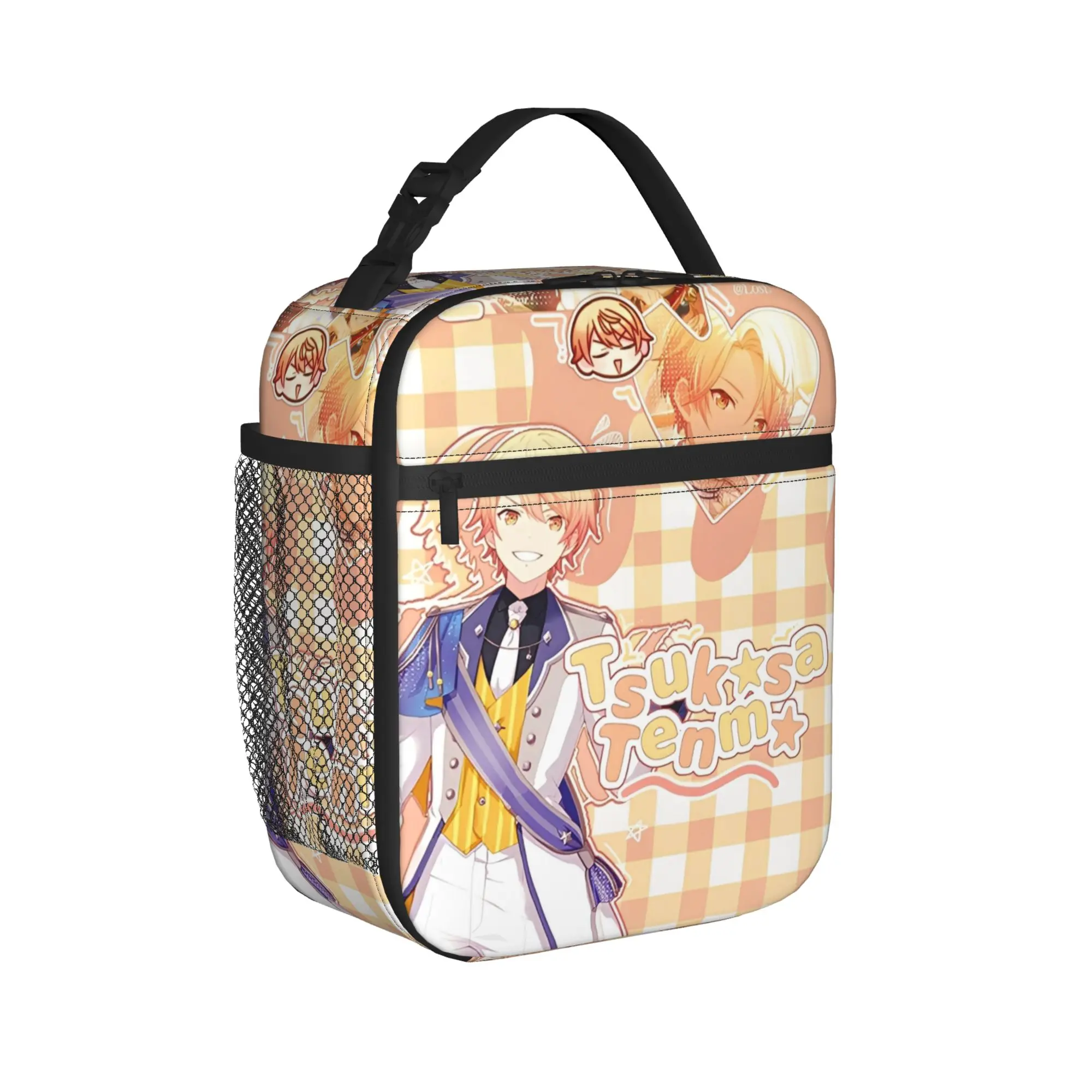 sekai tsukasa tenma Insulated Lunch Bag for Men Women  Storage Food Box Portable Thermal Cooler Lunch Box For School Office