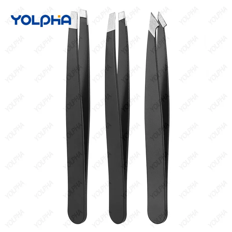 스테인레스 스틸 눈썹 족집게 세트 얼굴 털 자란 제거 속눈썹 연장 도구 눈썹 클립 트리밍 뷰티 메이크업 키트