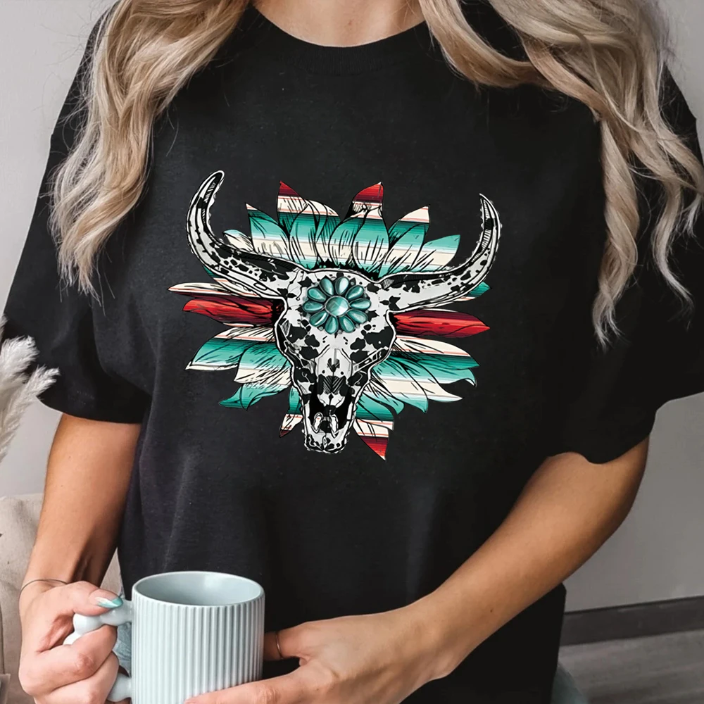 Мультяшная голова быка Горячая наклейка одежда цветной дизайн горячая печать своими руками